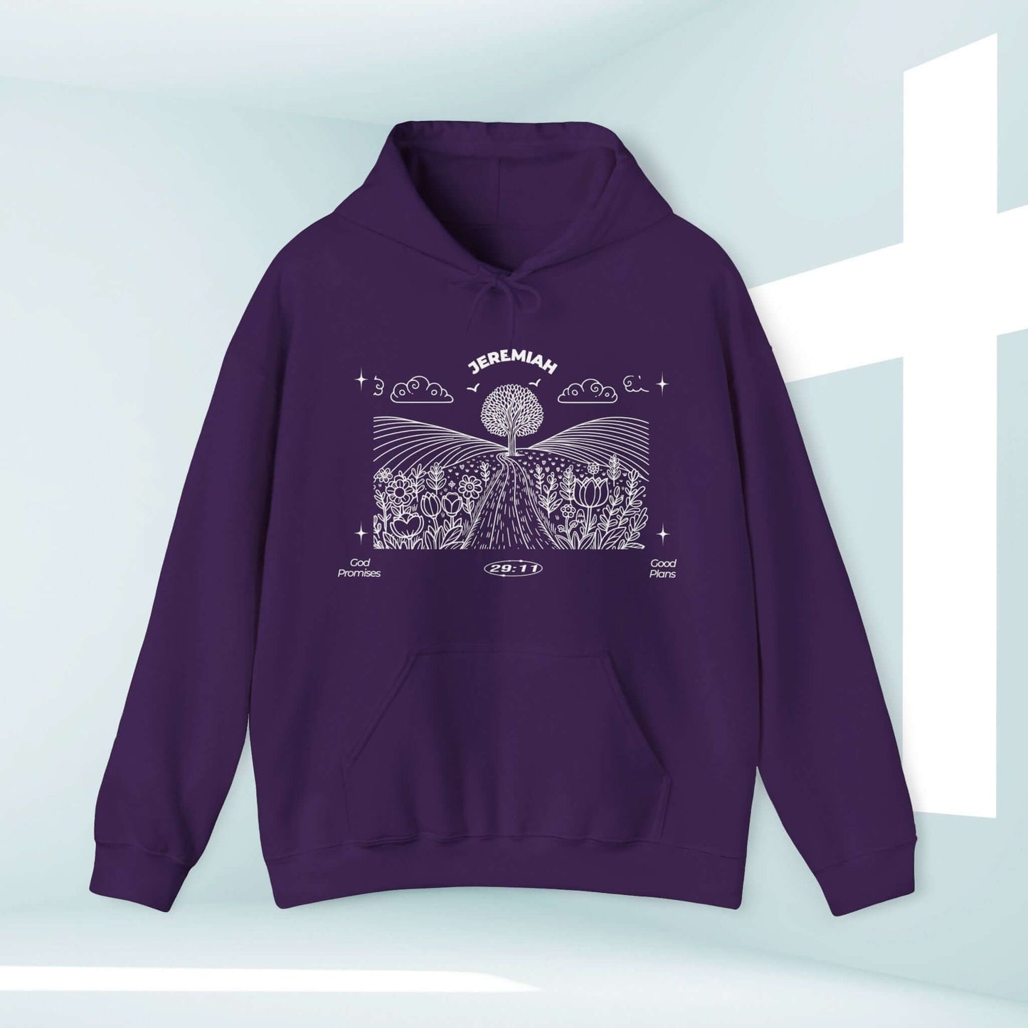 Christian Hoodie, For I Know The Plans Christian Apparel Hooded Sweatshirt