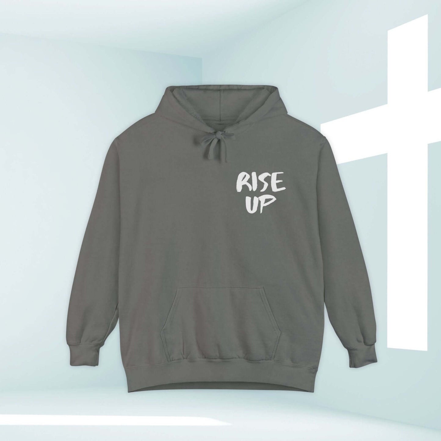 Rise Up Christian Hoodie - Inspirational Religious Hooded Sweatshirt with Bible Verse Message, Perfect Christian Apparel and Church Clothing