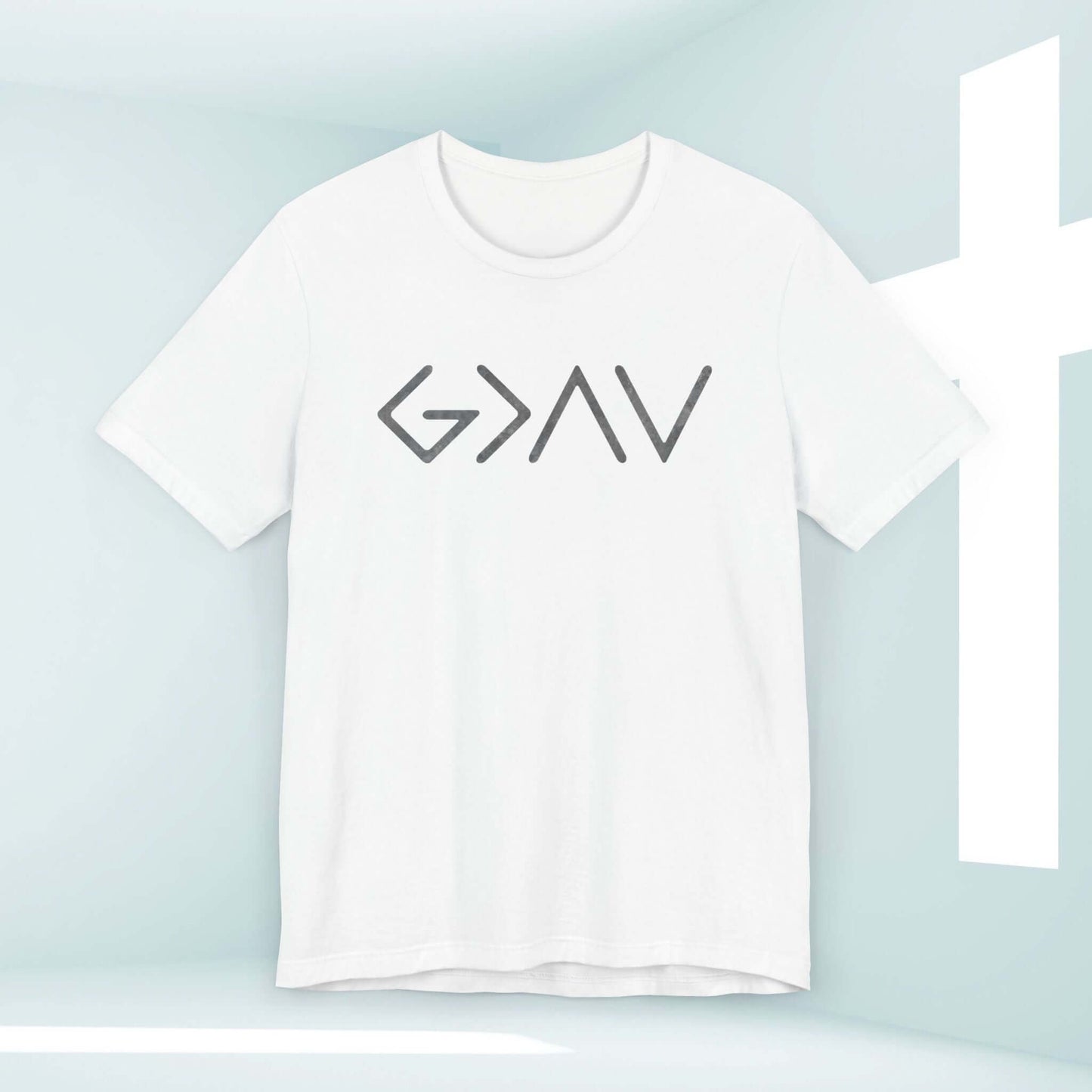 god is greater than the highs and the lows tee shirt women's christian clothing religious gifts faith-based shirt jesus apparel