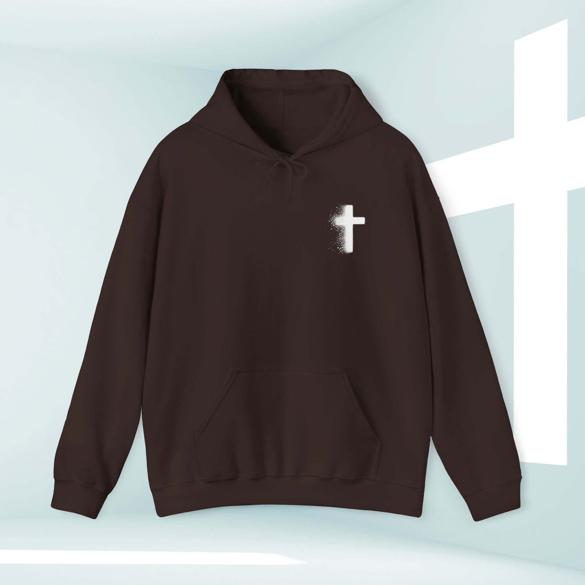 Black Take It To The Cross Christian hoodie with religious graphic.