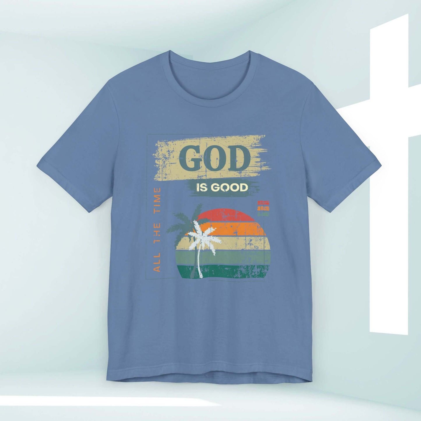 God Is Good All The Time Summer Women's Christian T-Shirt with Graphic Print - Christian Apparel and Bible Verse Shirt