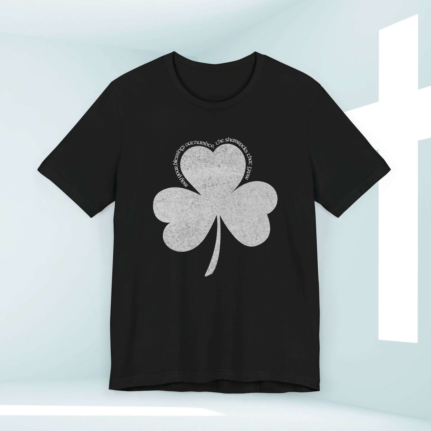 Christian Blessings Shamrock Clover St Patrick's Day Shirt – Inspirational Irish Tee with Bible Verse