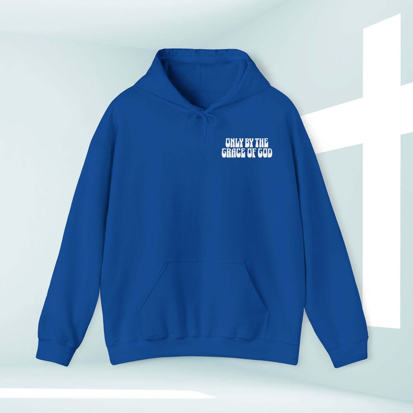 Only By The Grace Of God Bible Verse Christian Hoodie Pullover Sweatshirt