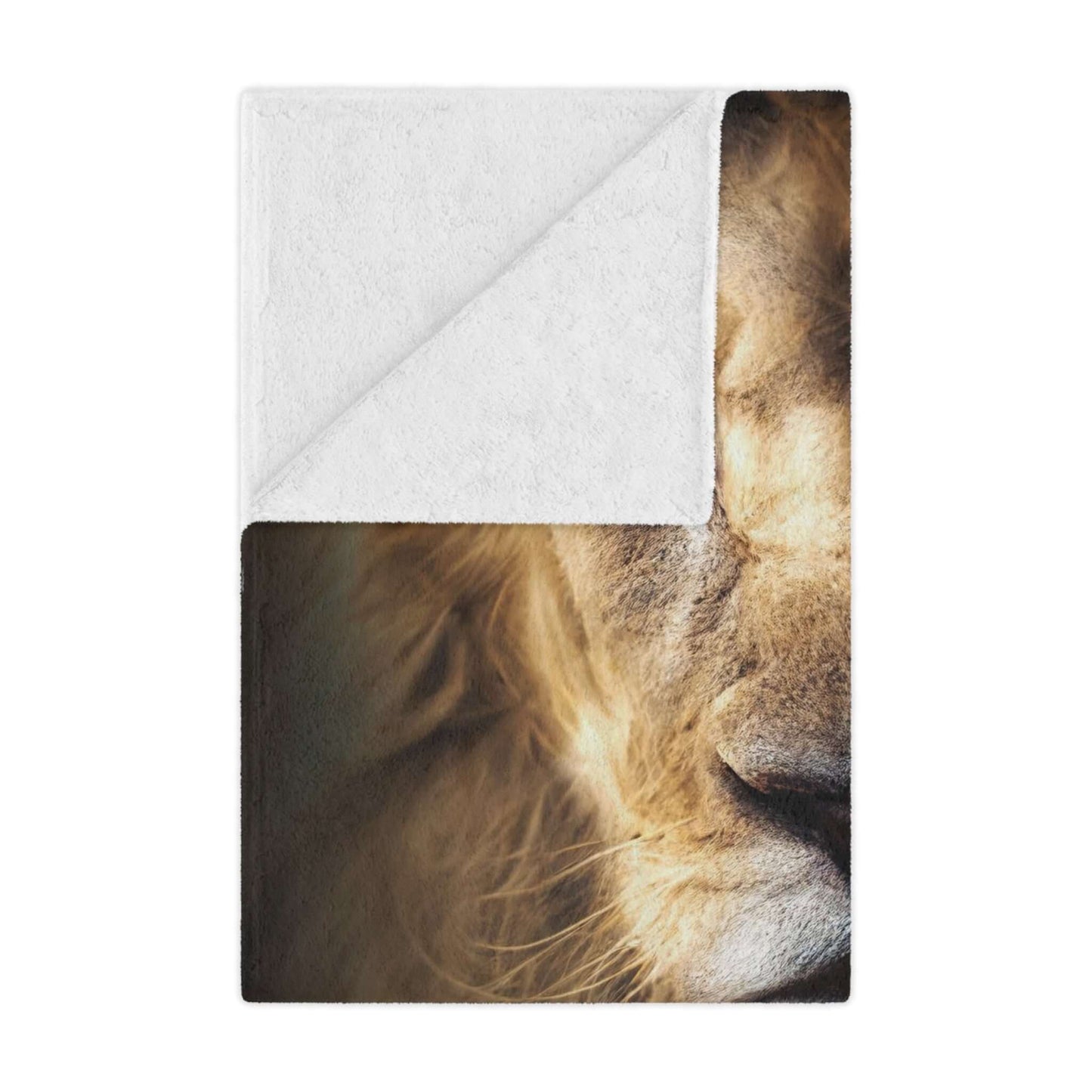 Christian Blanket Lion Of Judah & Lamb Of God Fleece Minky Throw Cover - Religious Blanket for Cozy Christian Home Decor