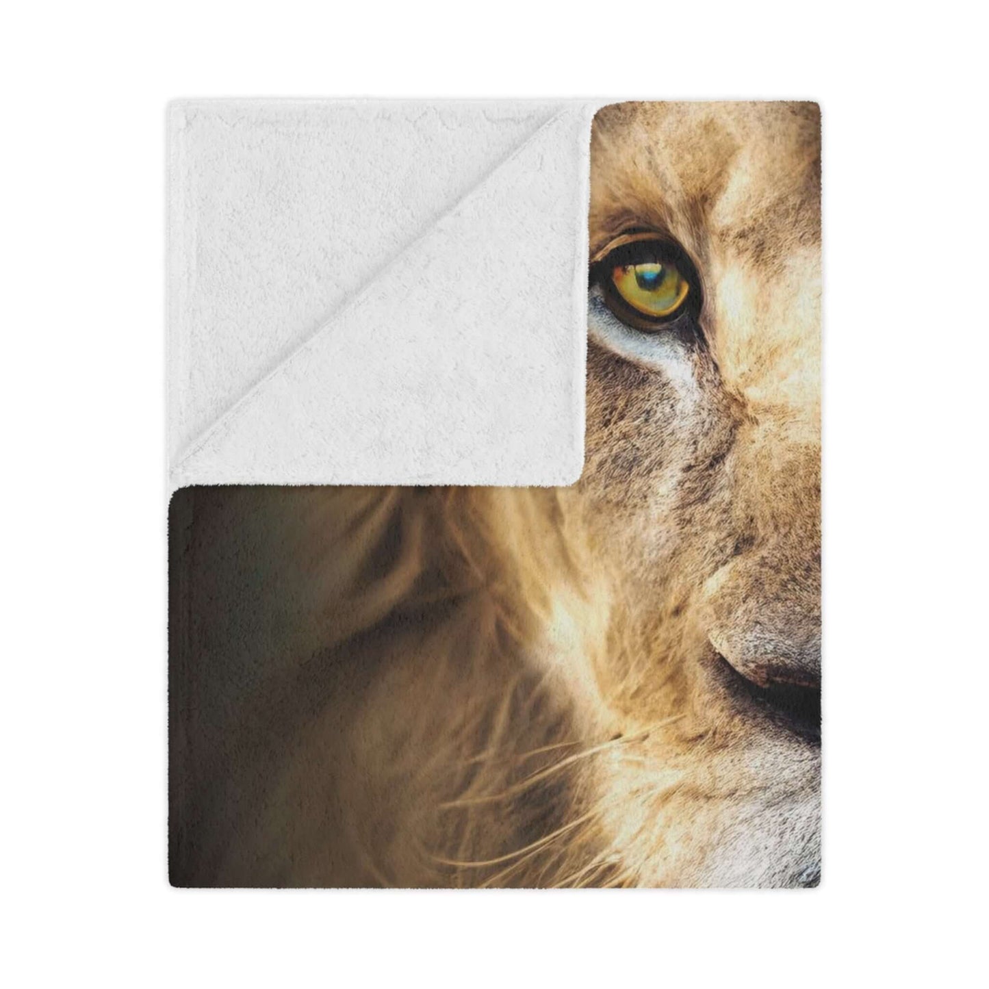 Christian Lion of Judah & Lamb of God Fleece Minky Throw - Religious Blanket for Christian Home Decor & Gifts