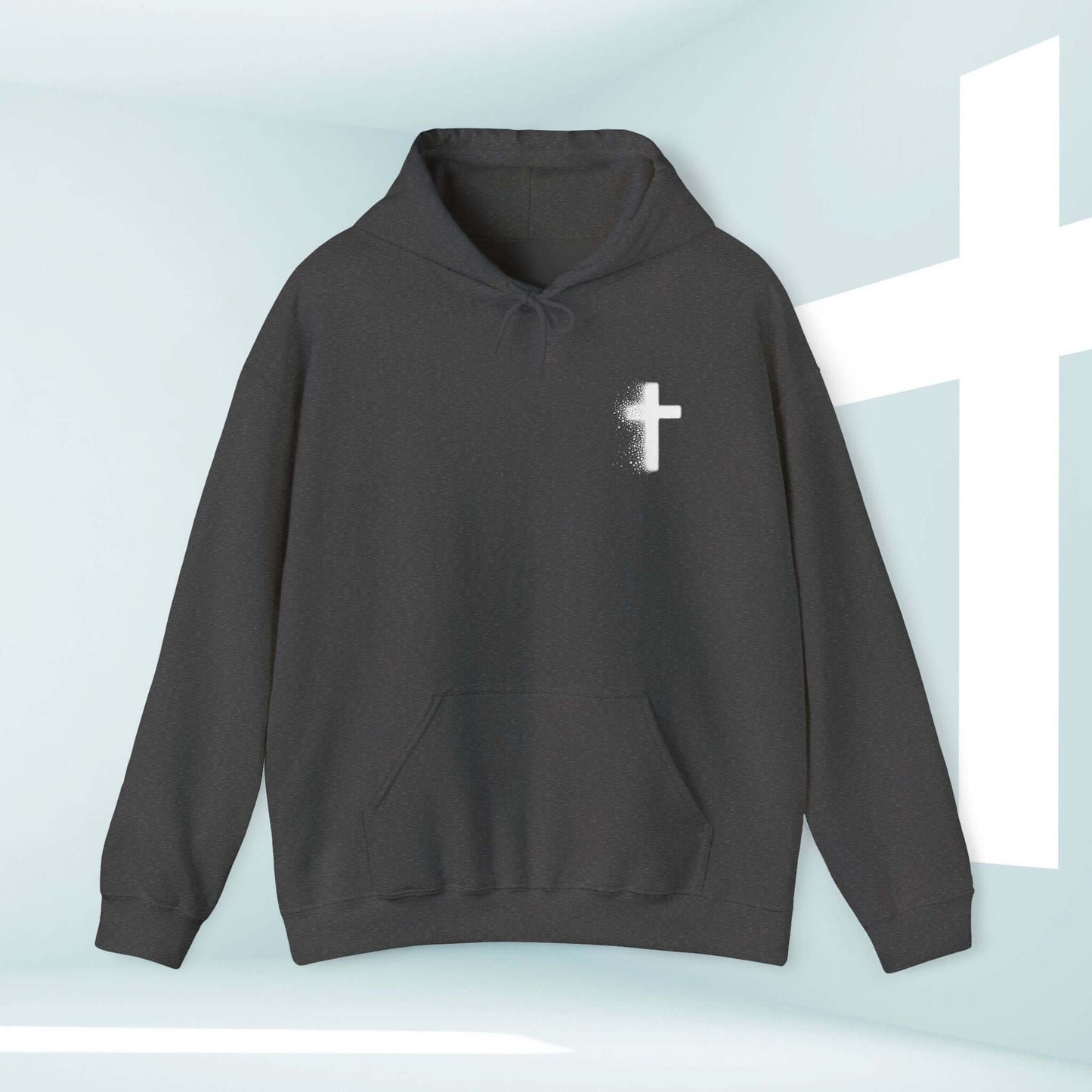 "Take It To The Cross Christian hoodie with religious graphic on front for men and women"