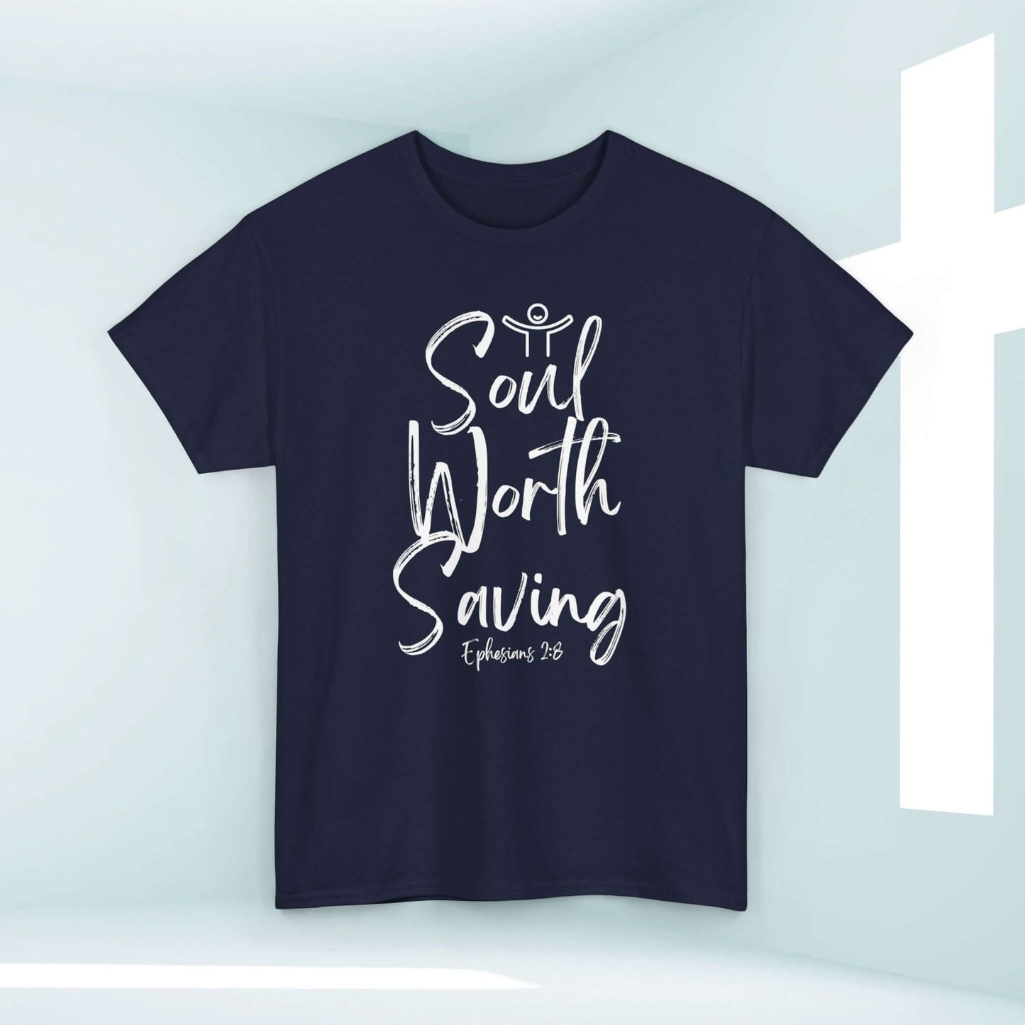 "Soul Worth Saving Christian T-Shirt - Faith-Based, Religious Tee for Women, Jesus Apparel, Inspirational Christian Clothing"