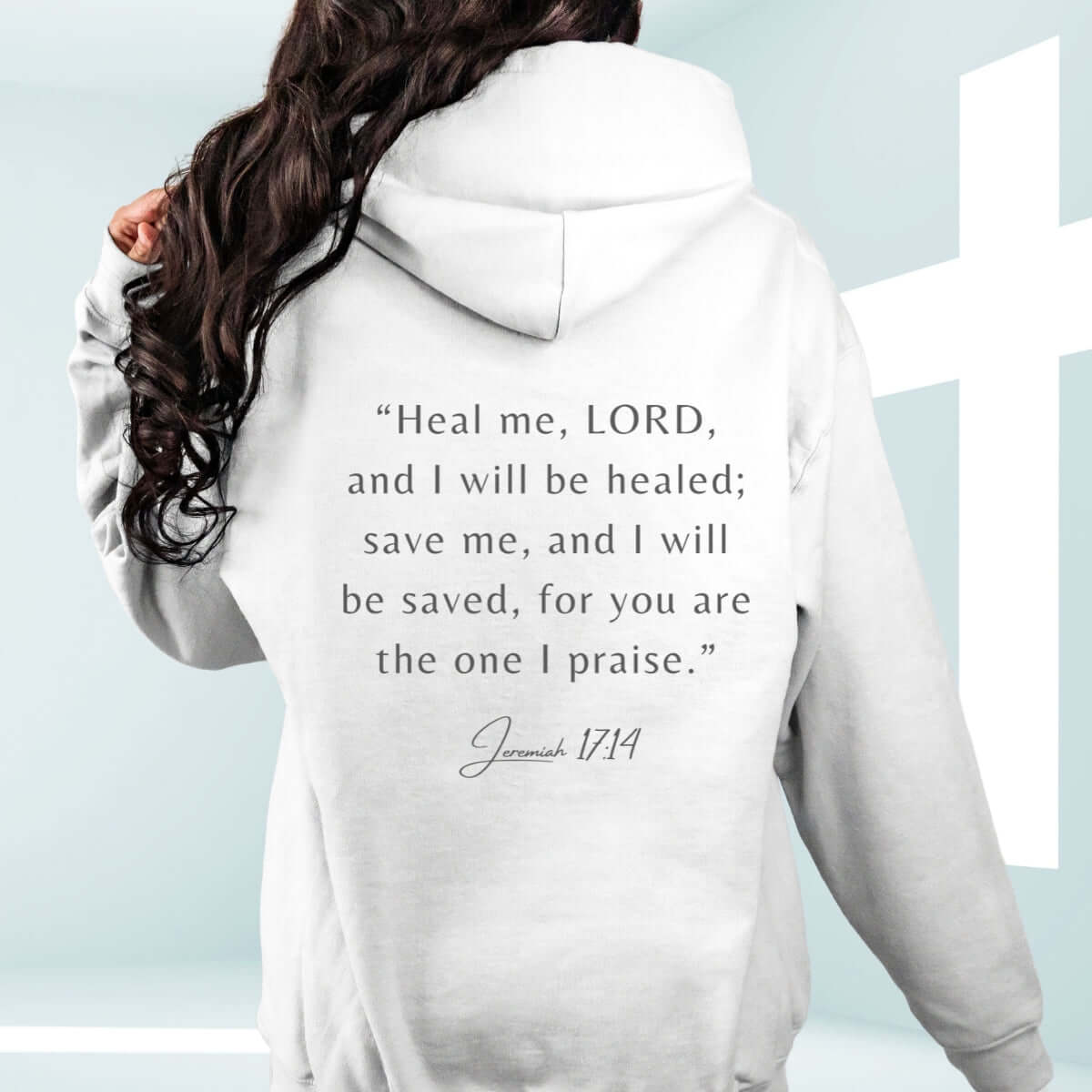 Christian Hoodie Hope In The Healing Get Well Soon Gift - Faith Based Hooded Sweatshirt with Bible Verse for Inspiration